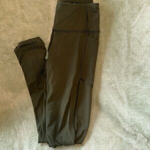 Victoria secret sport olive green pocket leggings size small